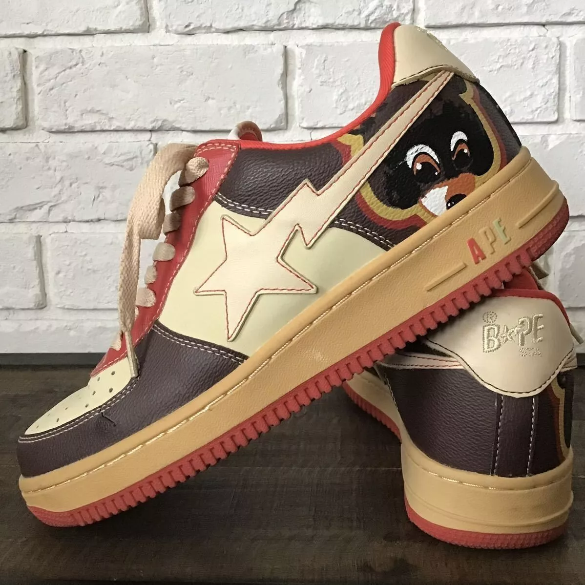 2007 Bape x Kanye West Bapesta sneakers shoes A Bathing Ape US 9.5 2007 Bape x Kanye West Bapesta sneakers shoes A Bathing Ape US 9.5