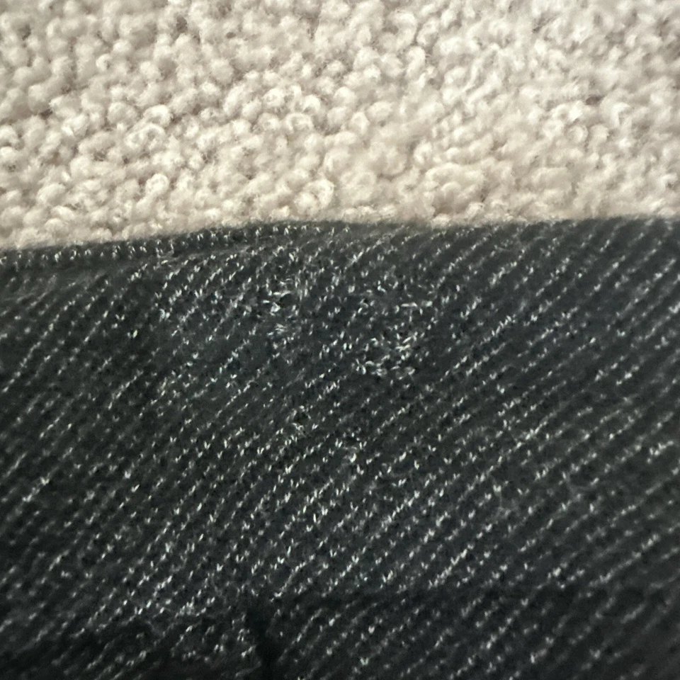 Pantalones ajustados recortados 7 For All Humanity para mujer talla 28 mezcla de lana gris negro 31x24 Foto 3 de 4