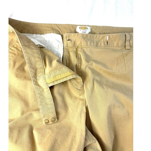 Talbots Women Stretch High Rise Bermuda Casual Shorts Solid Tan Color Size 24W - Picture 7 of 9