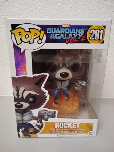 Funko Pop! Marvel Rocket Raccoon #201 Guardianes de la Galaxia Vol. 2 coleccionables