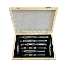 Adjustable Hand Reamer 8 Pcs Size H4 To H11  15/32" To 1.1/16" ACTOOLS USA