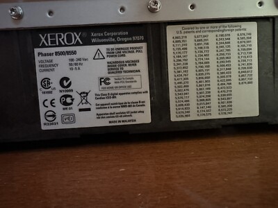 Xerox Phaser 8500 Metered Solid Ink Color Printer - NO INK