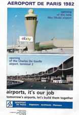 AEROPORT DE PARIS CHARLES DE GAULLE AIRPORT #2 TERMINAL & ABU DHABI AIRPORT AD