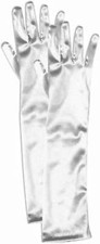 Satin Opera Length Gloves - Child
