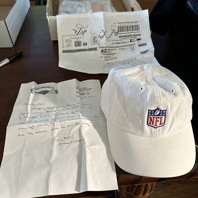 EXTREMELY RARE 2011 NFL Reebok HAT, Sent By KANSAS CITY CHIEF HOF er GEORGE TOMA