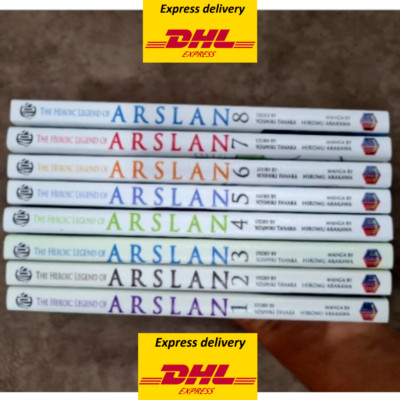 New The Heroic Legend Of ARSLAN Manga By Yoshiki Tanaka volume 1-8 English - DHL