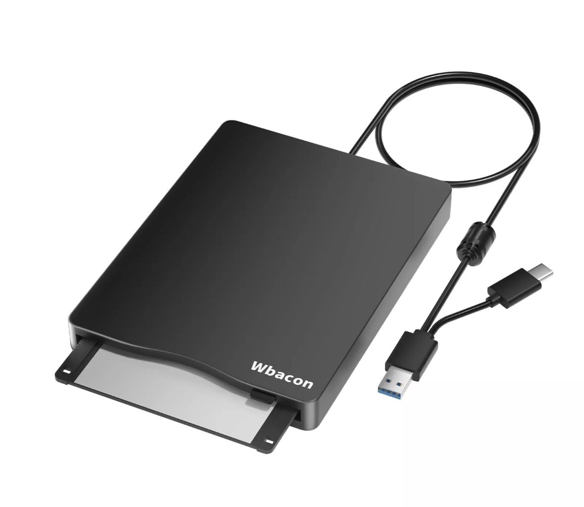 USB Floppy Disk Drive, External 3.5inch Floppy Disk Reader for PC, Laptop✅-image