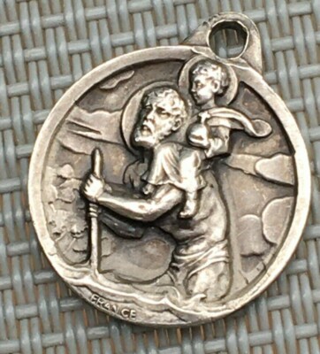 Médaille religieuse ancienne « Saint Christophe » – PassionAntiquités