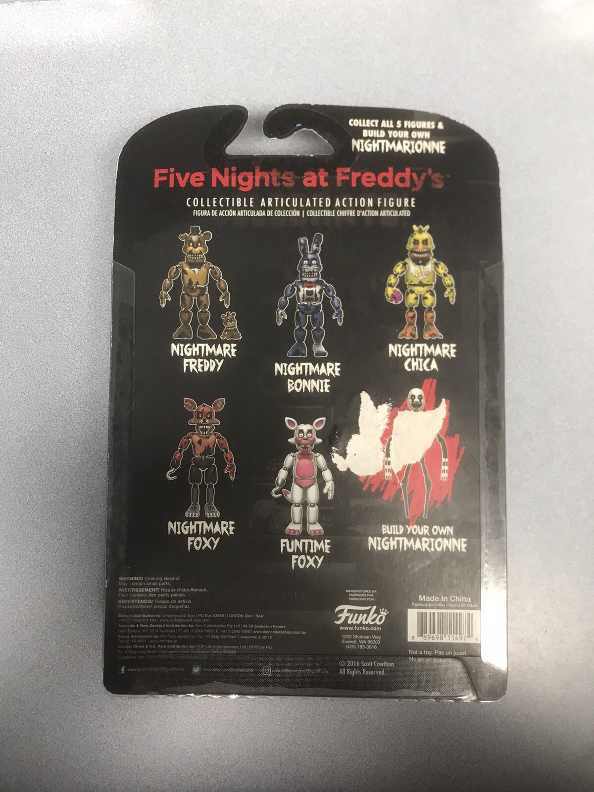 Funko Five Nights At Freddy&rsquo;s 2016 Nightmare Action Figures FULL SET!  All 6 NIB
