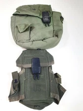 Military Surplus Lot Ammo Pouch & Canteen Cover Field Gear Lot