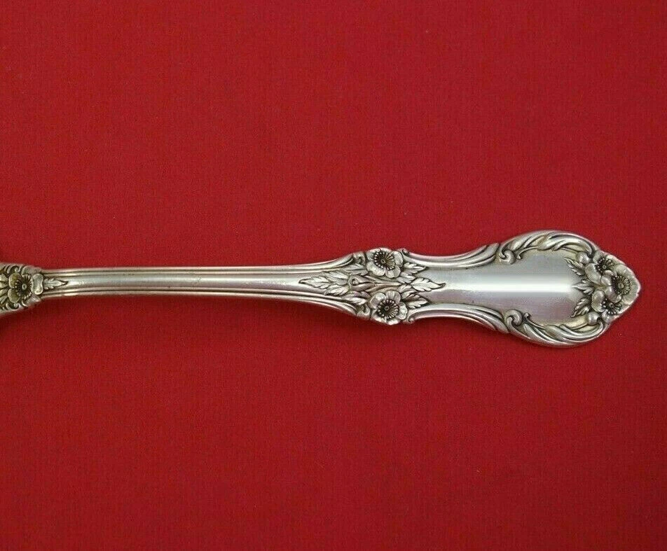 Wild Rose by International Sterling Silver Sugar Spoon 6" Vintage Serving  - Image 2 of 2