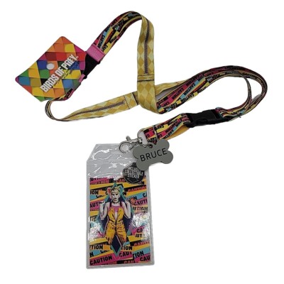 Harley Quinn Birds of Prey Lanyard ID Badge Holder DC Comics Colorful Batman