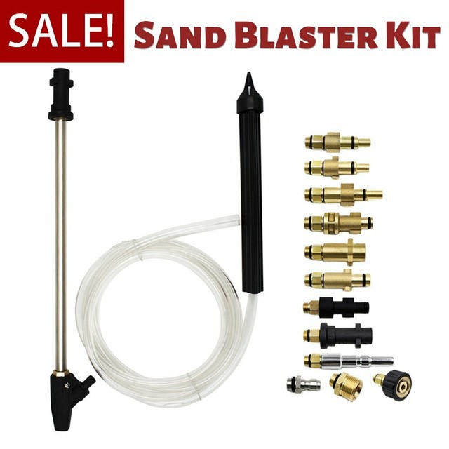Car Washer Sandblasting Kit Sand Blaster High Pressure Water Clean