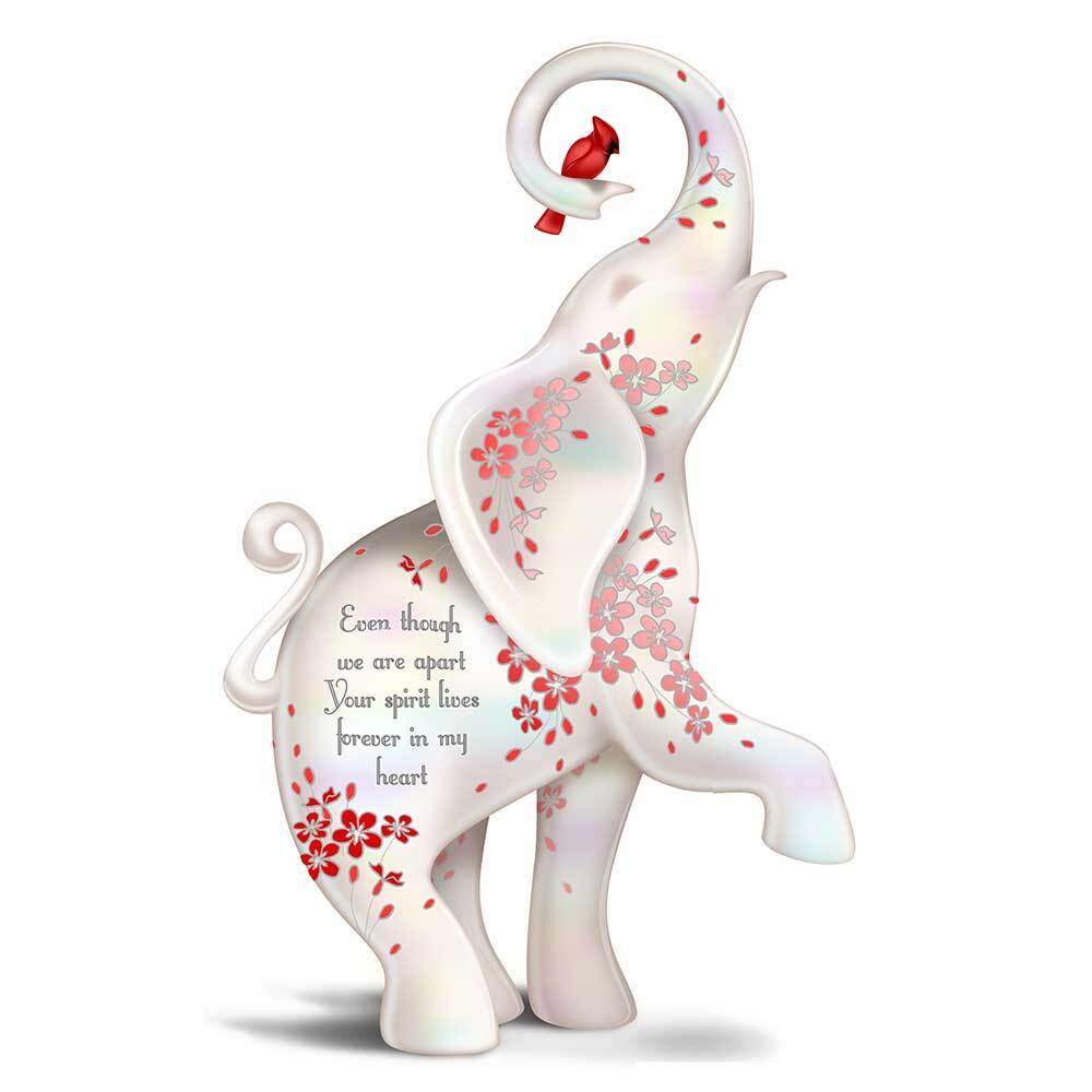 The Hamilton Collection Blake Jensen Forever In My Heart Elephant Figurine
