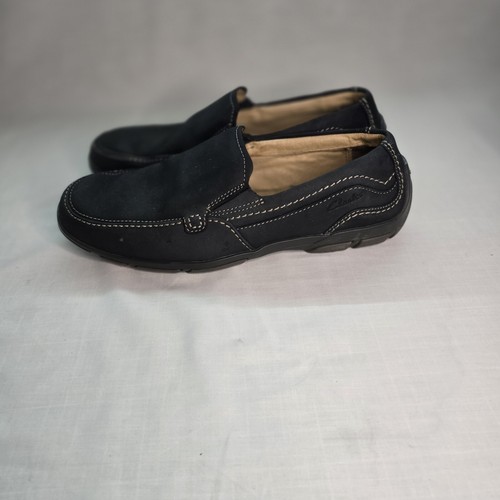 CLARKS MEN GREY SUEDE LEATHER SLIP ON LOAFER SHOE SIZE UK 8 - Picture 5 of 16