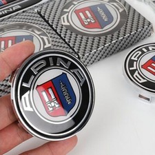Set of 4Pcs 68mm Wheel Rim Cover Hubcaps Emblem Badge Fit for B-M-W Alpina