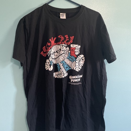 HAWAIIAN PUNCH Mens Size Large Graphic Logo Crew T-Shirt Punchy