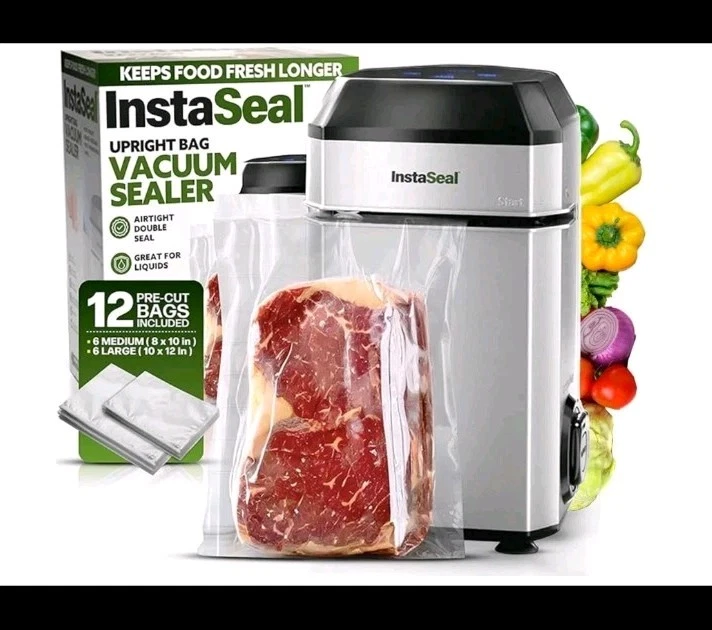 InstaSeal Vacuum Sealer for Food with 12 Bags
Opens in a new window or tab