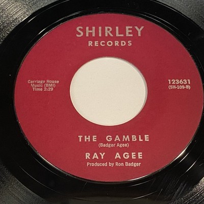 Ray Agee: The Gamble / Open Up Your Heart 45 - Shirley - Blues