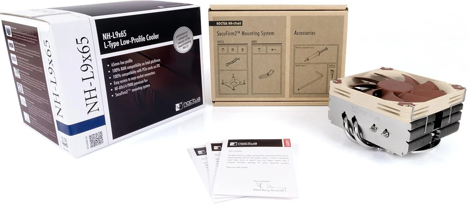 Noctua NH-L9x65, Premium Low-Profile CPU Cooler (65mm, Brown)  - Image 4 of 4