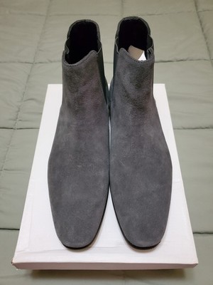 Size 12 Express Men s Grey Faux Suede Chelsea Boot.