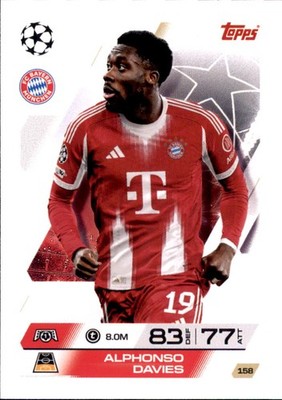 Match Attax Champions League 2025/26 Karte 158 - Alphonso Davies