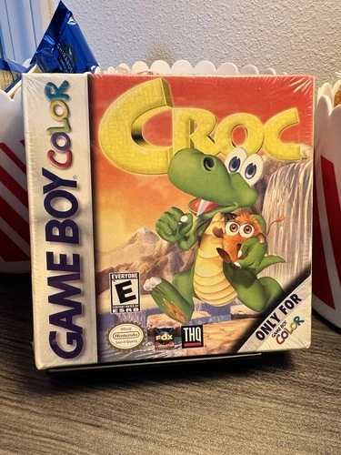 New ListingGBC Gameboy Color CROC New Factory Sealed Game Boy
