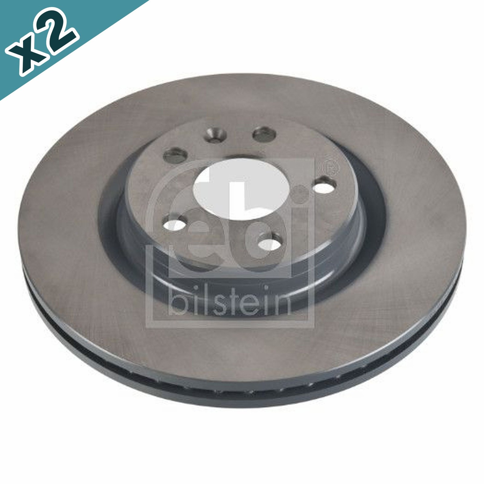 FEBI BILSTEIN 107518 Brake Disc Front Coated 296mm Outer Diameter For Volvo XC40