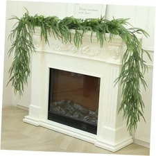 Real Touch Norfolk Pine Garland Realistic, Artificial Faux Cedar Greenery 