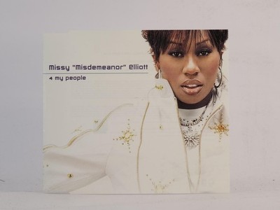 MISSY ''MISDEMEANOR'' ELLIOTT 4 MY PEOPLE (H72) 3 Track CD Single including Pictur