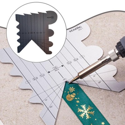 Metall Lineal Schablone zum Schneiden Versiegeln Bändern DIY Quilten Patchwork Handwerk