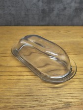 Anchor Hocking Glass Butter Dish with Cover, Single, Clear Glass Made in USA