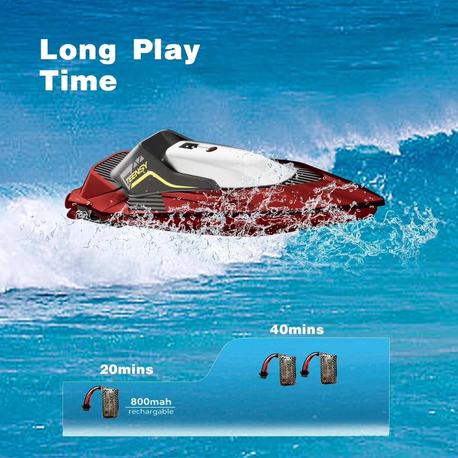 S5 remote control boat rechargeable battery and play time
