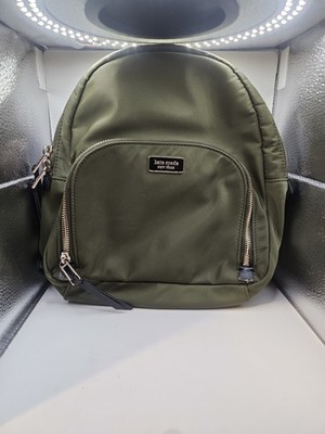 Kate Spade New York Dawn sapling green nylon medium size backpack Kate Spade New York Dawn Medium Backpack | Brixton Baker main image 2