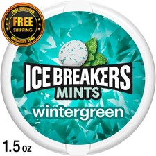 Ice Breakers Wintergreen Sugar-Free Mints 1.5 oz Tin