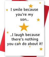 Unique Birthday Card for My Son,Special Birthday Gifts for Son from Mom and Dad,