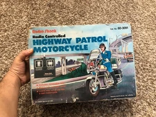 Tandy Radio Shack Radio Controlled Highway Patrol Motorcycle  Partially Tested