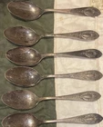 6 RLB Mount Vernon Sterling Silver Spoons Rogers Lunt Bowlen 1905 115g Antique