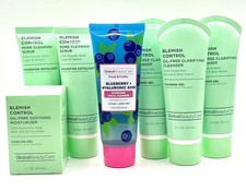 New Global Beauty Care Blemish Control Scrub Cleanser Moisturizer Blueberry Lot