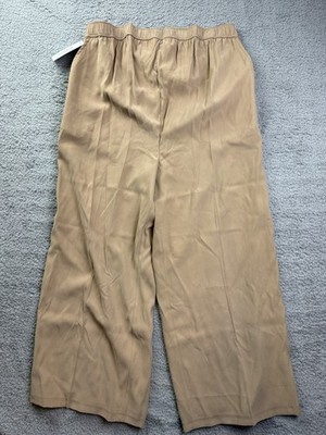 Isabel By Ingrid & Isabel Pants Womens Large Beige Wide Leg Maternity Pull On