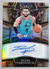 2022 Duane Washington Jr. Select SILVER PRIZM AUTO #SS-DWH Signature Selections