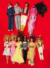 Lot of 10 Vintage Mattel Barbie Dolls (7) with Ken Dolls (3) some DISNEY