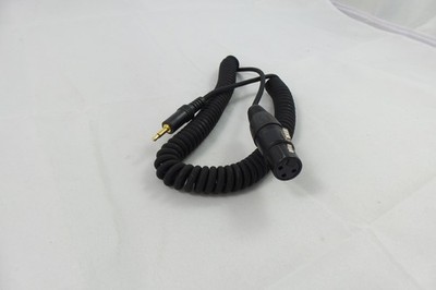 3,5 mm Mono Stecker rechter Winkel auf XLR 3 Pin Buchse Adapter - Spiralkabel Klasse A