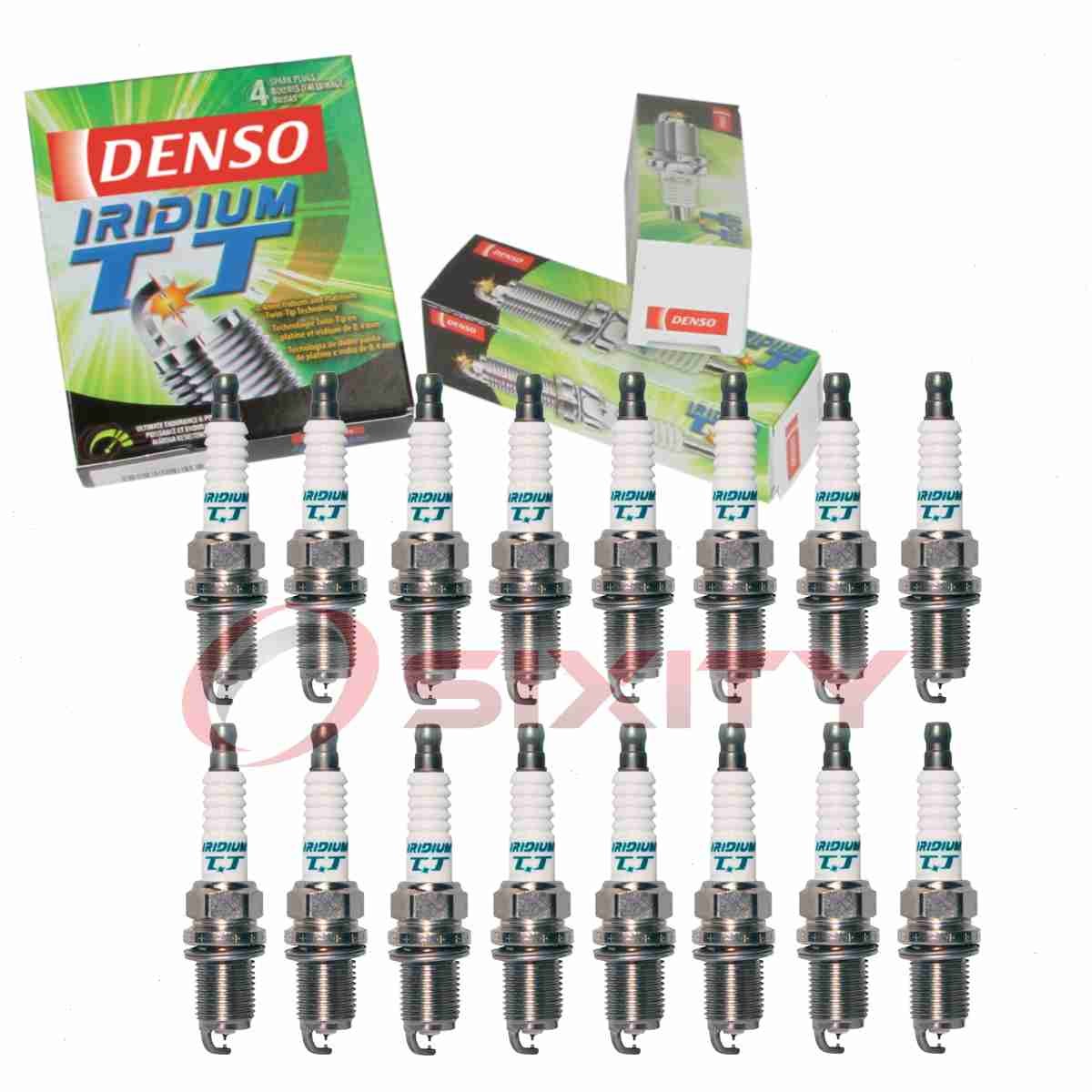 16 pc Denso Iridium TT Spark Plugs for 2009-2015 Dodge Charger 5.7L V8 ww