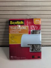 Scotch 3 MIL Letter Size Thermal Laminating Pouches 200 Count