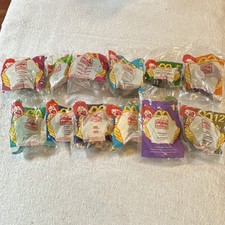 disney animal kingdom mcdonald s fast food premiums plush toys set ages 3-4 1998