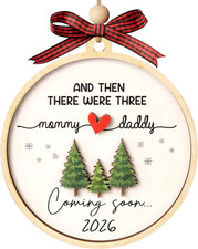 Expecting Baby Ornament 2026, Pregnancy Announcement for Husband Grandparents...