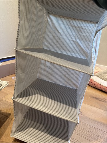 The Container Store 3-Compartment Hanging Closet Organizer With 3 Bins