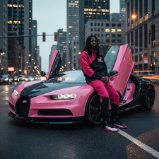  23  BLACK-HOT PINK JOGGER TARCKSUITS CUT  SEW  UNISEX 