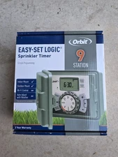 NEW - Orbit 9 Station Easy-Set Logic Sprinkler Timer, Model 57899